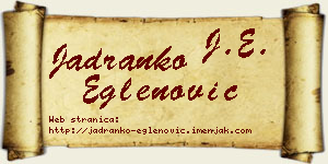 Jadranko Eglenović vizit kartica